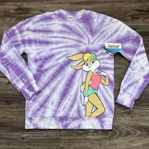 Looney Tunes Lola‎ Bunny Purple Tie Dye Sweatshirt New With Tags